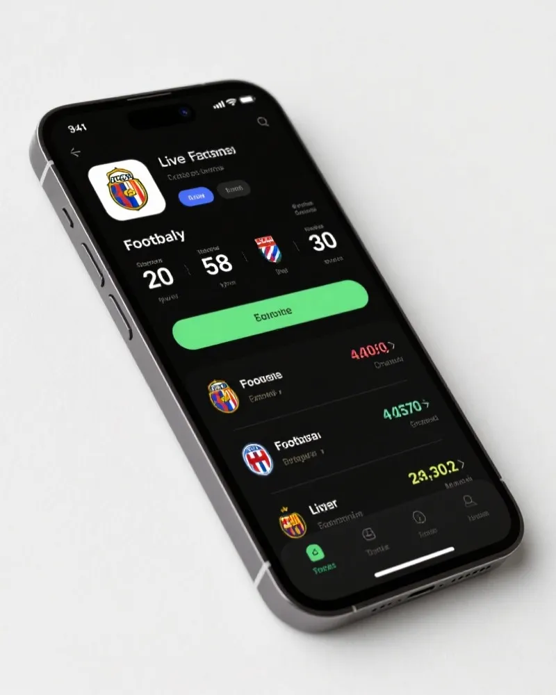 欧冠直播App界面展示